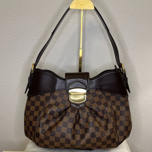 Pre-loved Louis Vuitton LV Damier Ebene Sistina MM - Picture 1 of 16